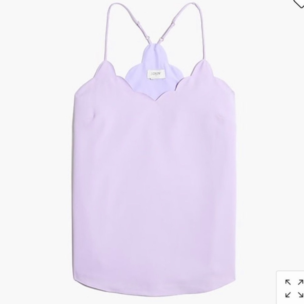 J Crew Scalloped Cami Top